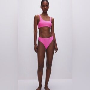 Good American NEW WITH TAGS Sparkle Pink Bikini